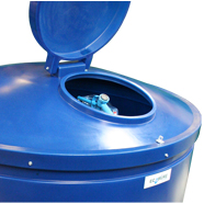 Lockable dispenser lid